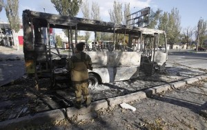 Ucraina,  bombardamenti a Donetsk